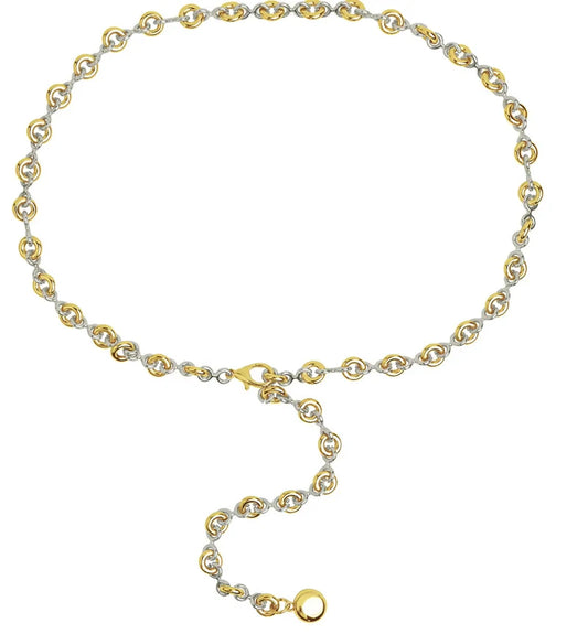 ODESSA DONUT CHAIN BELT - TWO TONE