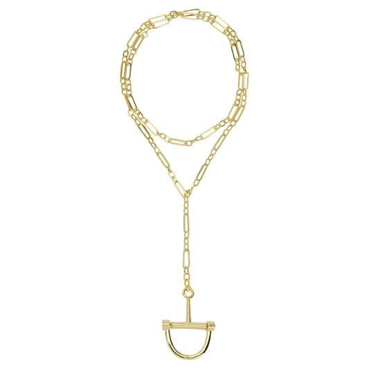 HORESEBIT CHAIN NECKLACE/BELT - GOLD