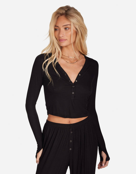 FREMONT- DEEP V SNAP HENLEY