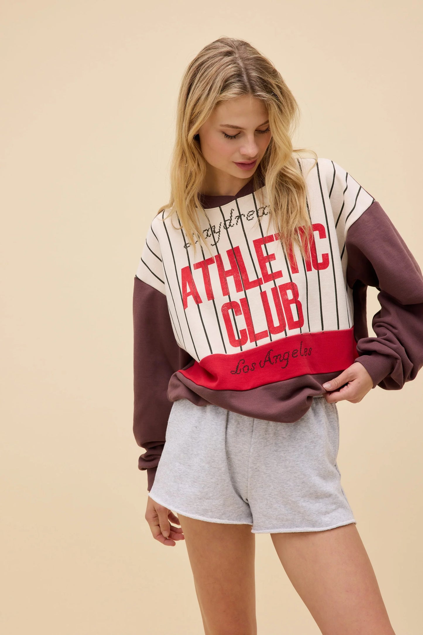 DAYDREAMER ATHLETIC CLUB COLORBLOCKED SWEATSHIRT
