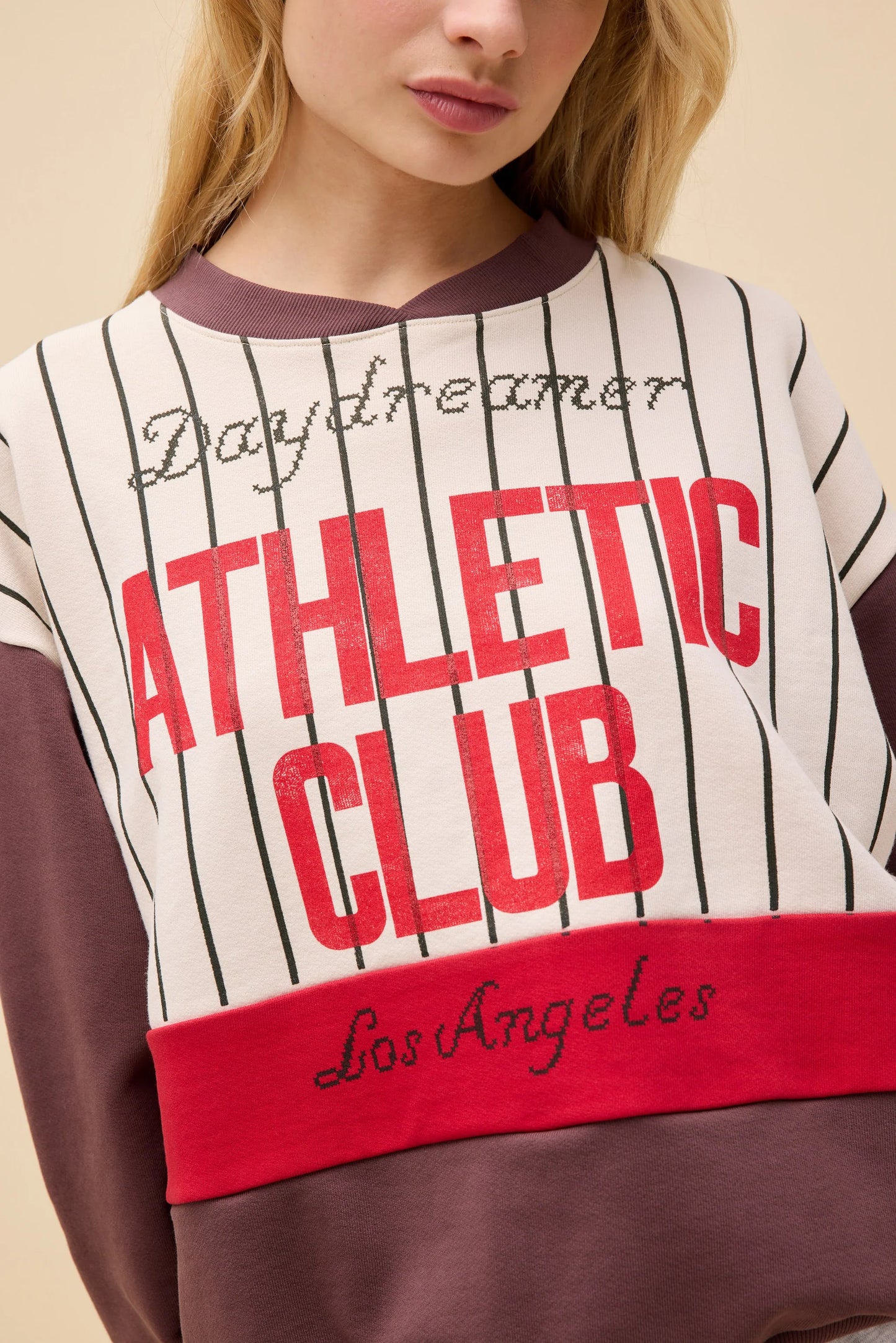 DAYDREAMER ATHLETIC CLUB COLORBLOCKED SWEATSHIRT