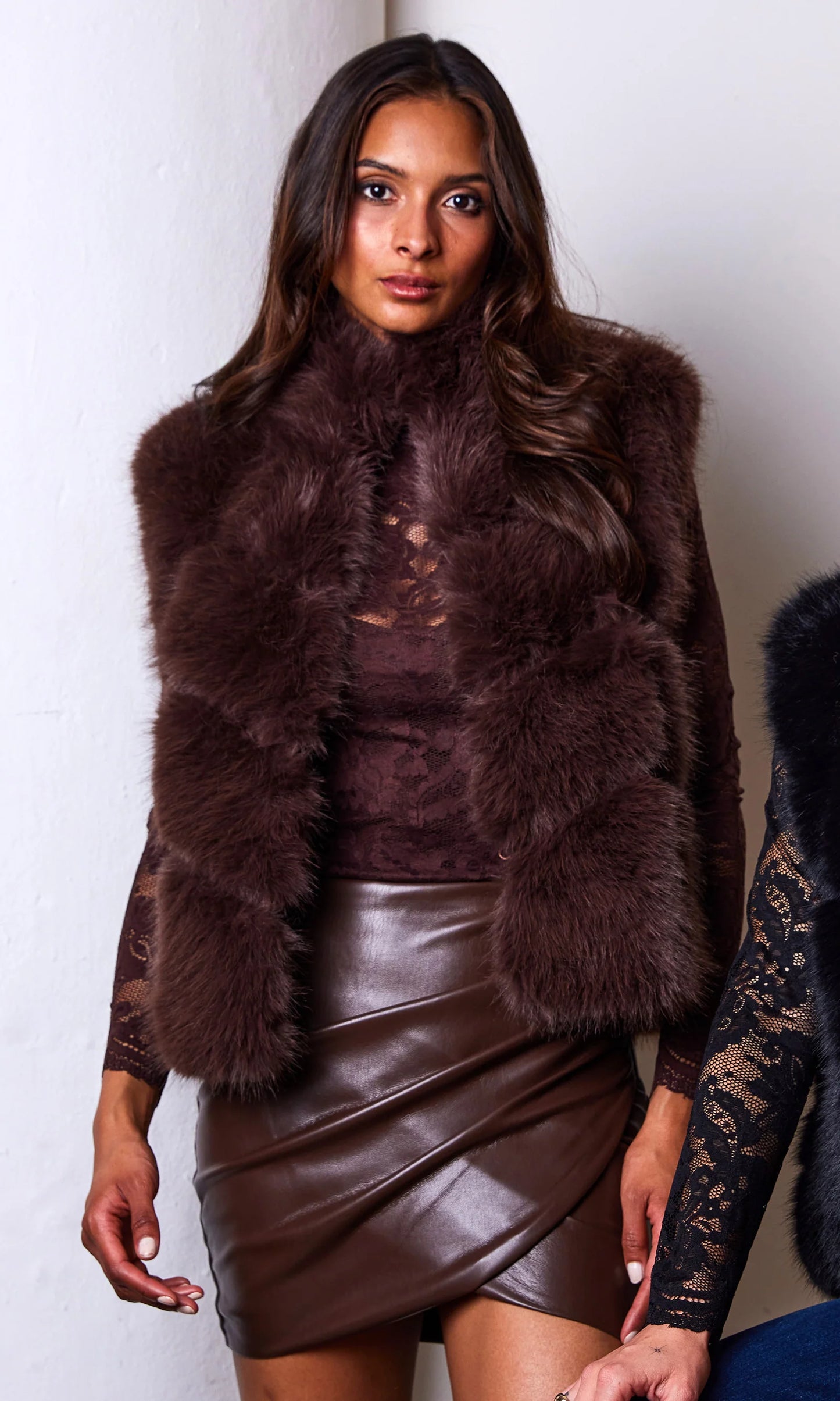 ROSARIO FAUX FUR VEST