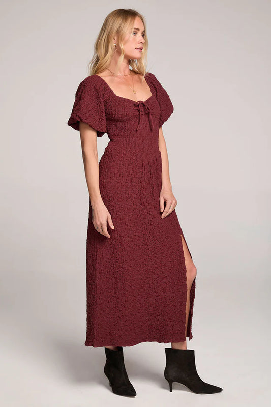 SHORT SLEEVE MIDI DRESS