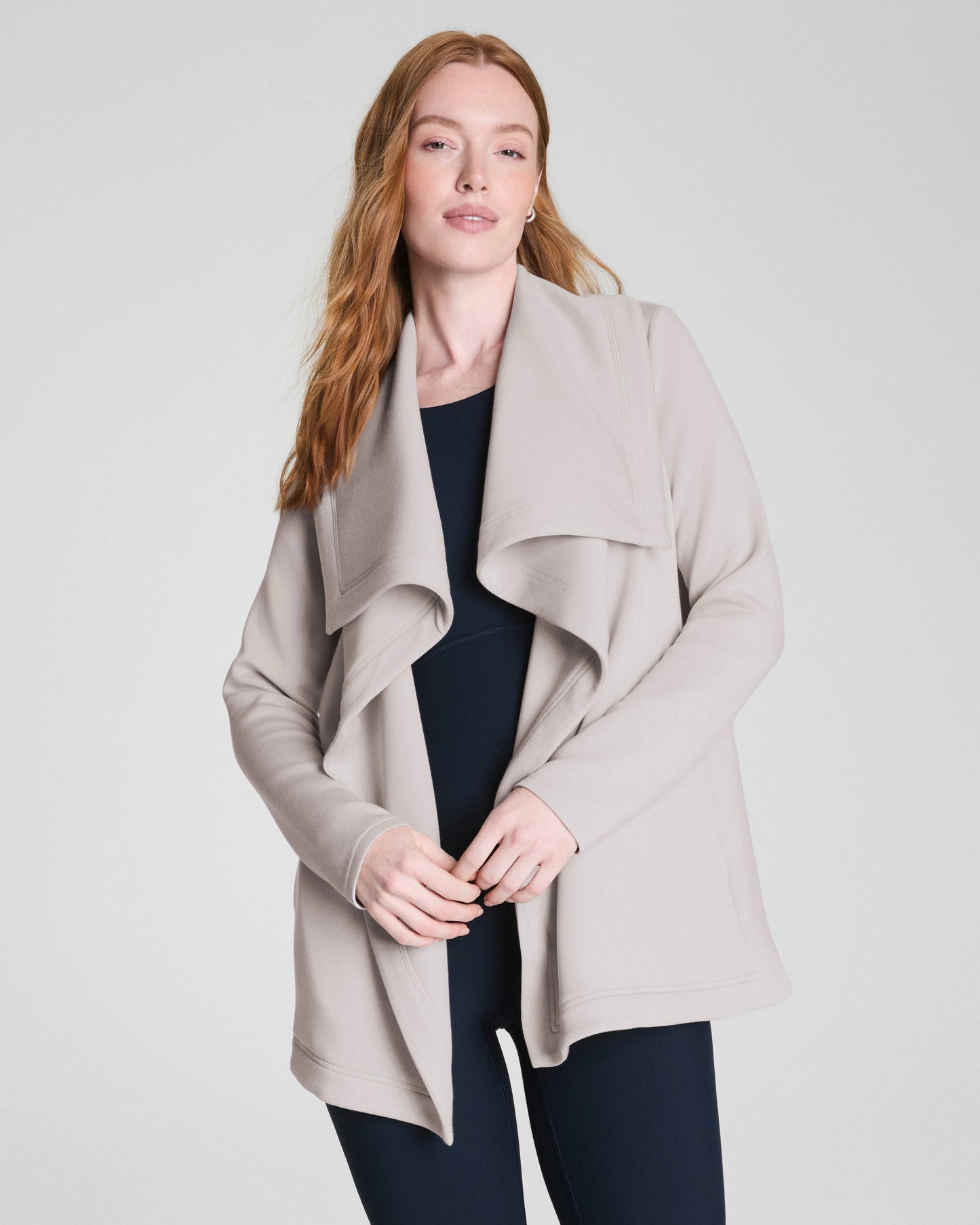 AIRESSENTIALS OPEN WRAP CARDIGAN