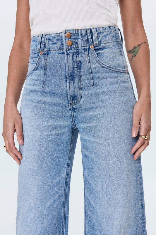 LANA DBL BUTTON HIGH RISE ULTA WIDE LEG JEAN
