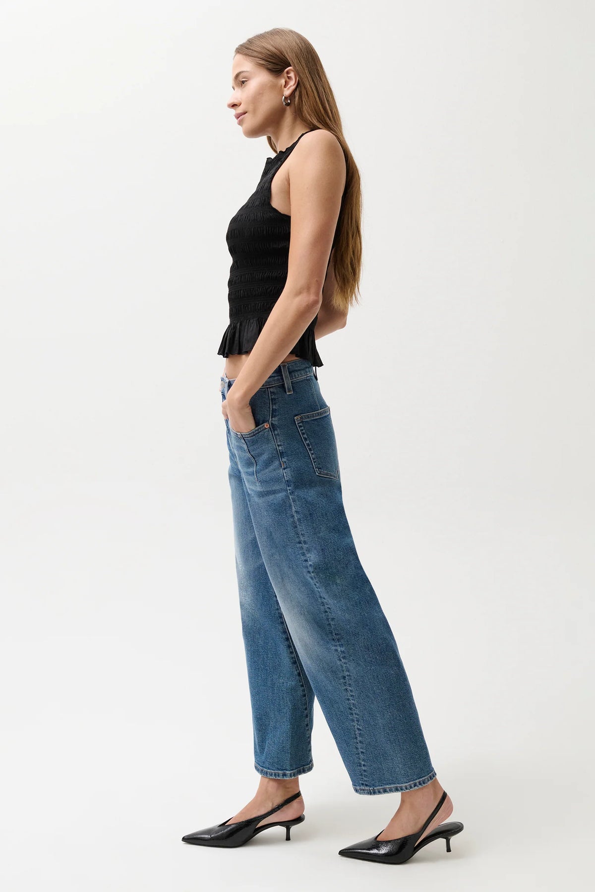 KYRA HIGH RISE BOWED WIDE LEG