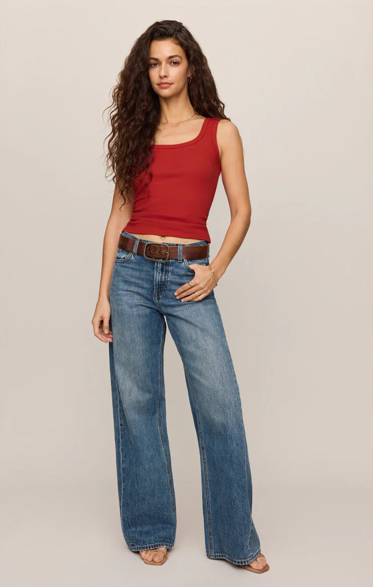 LARKIN EMBROIDERED TANK