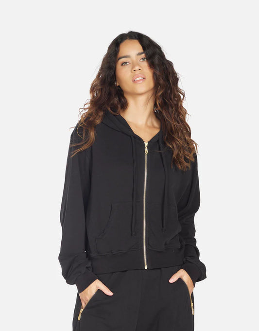 BOWMAN CROP ZIP UP HOODIE