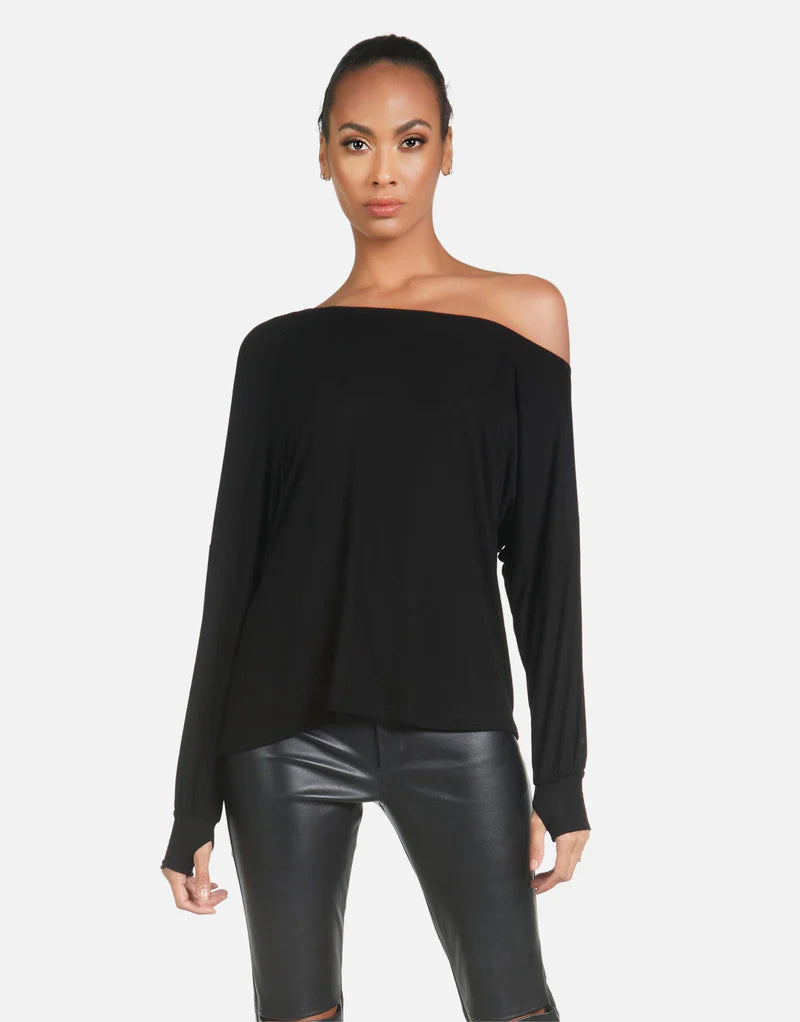 KRISTOPHER OPEN SHOULDER TOP