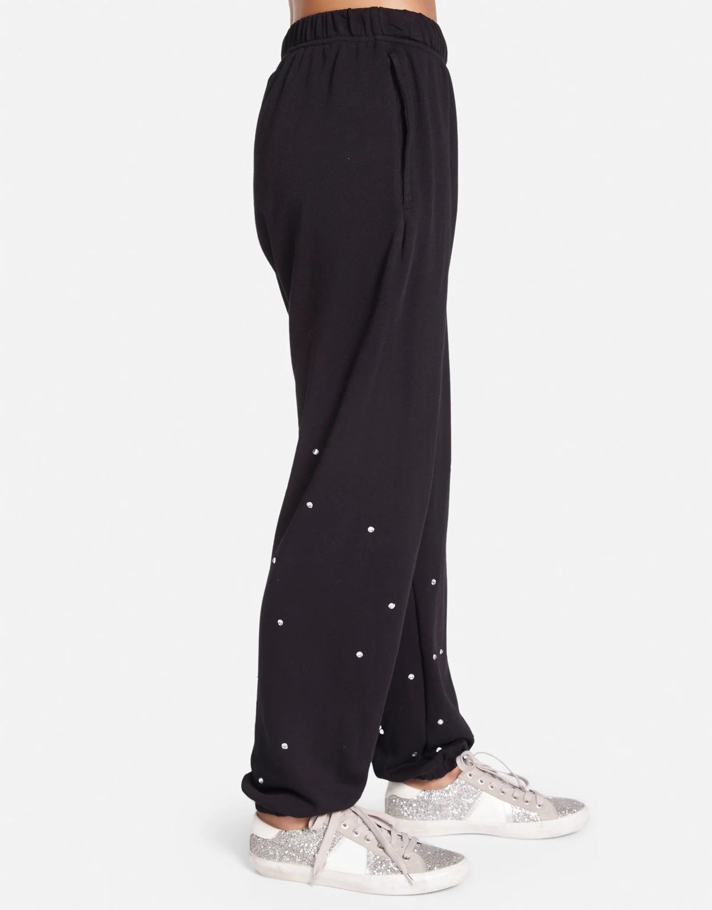 VIPER SWEATPANT W POCKET AND STAR STUDS