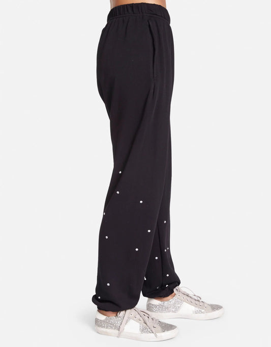 VIPER SWEATPANT W POCKET AND STAR STUDS