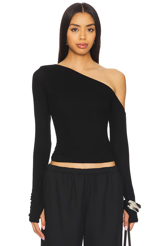 MAGDALENO- ASYMETRICAL ONE SHOULDER TOP