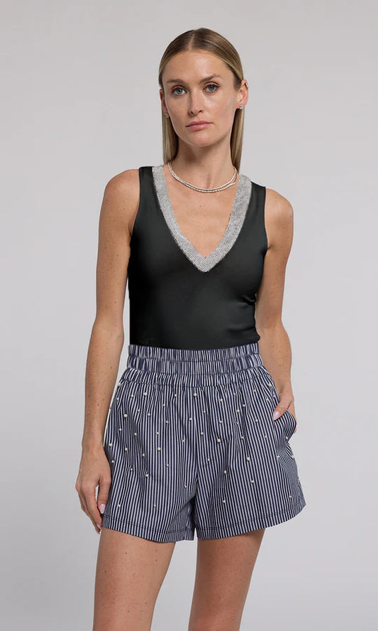 REIDA CRYSTAL RIB TANK TOP