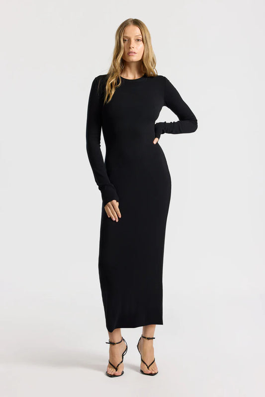 VERONA CREWNECK MAXI DRESS