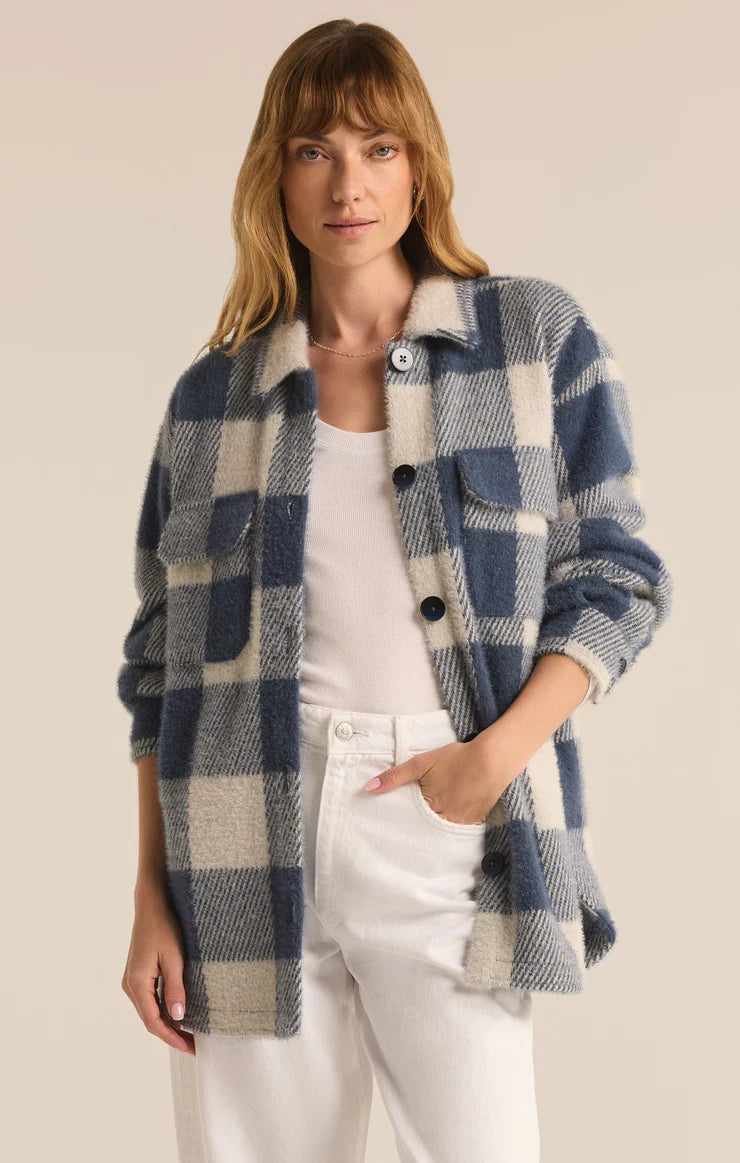 TRUCKER BUFFALO CHECK JACKET