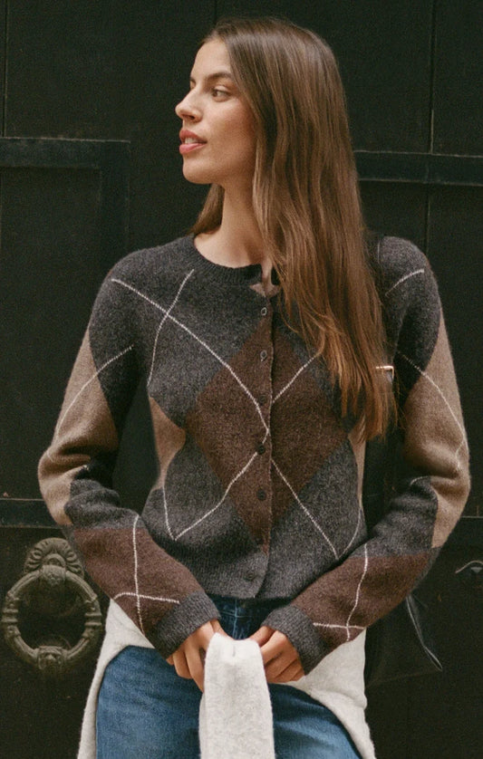 MEDINA ARGYLE CARDIGAN