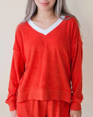 MARX VNECK TERRY SWEATSHIRT